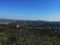 Beautiful view from the castle to the surrounding beautiful green forest