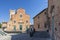 Beautiful view of the Cathedral of Santa Maria Assunta and San Genesio with the Matilde Tower, historic center of San Miniato Pisa