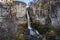 Beautiful view of Chorillo del Salto waterfall, El Chalten, Santa Cruz Province, Argentina