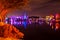 Beautiful view of Christmas trees and Bayside Stadium at Seaworld 670