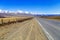 Beautiful view of Chuya Highway in Chuya Steppe, empty road in Altai Republic, Siberia, Russia.