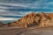 Beautiful view of the clay formations at Cathedral Gorge State Park in the spring