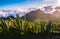 Beautiful view with clouds near Masca Gorge, Tenerife, Canary Is