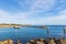 Beautiful view of coast line of Atlantic ocean on Curacao island. Gorgeous nature landscape backgrounds.