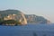 Beautiful view of coast line from monastery of the Virgin Mary in Paleokastritsa, Corfu, Greece