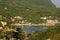 Beautiful view of coast line from the monastery of the Virgin Mary in Paleokastritsa, Corfu, Greece