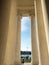 Beautiful view of columns on the Jefferson Memorial in Washington DC