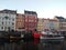 Beautiful view Copenhagen city canals Denmark