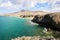 Beautiful view of Costa del Rubicon, Lanzarote, Canary Islands