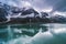 Beautiful view of dam At Mooserboden Lake in Austria