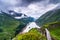 Beautiful view of dam At Mooserboden Lake in Austria