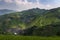 Beautiful view of the Dazhai village and the surrounding Longsheng Rice Terraces in the province of Guangxi in China