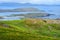 Beautiful view of Derrynane Bay on the Iveragh Peninsula. Famous picturesque Ring of Kerry route of Ireland.