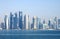 Beautiful view of Doha skyline, Qatar