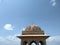 Beautiful view of domes and arches of mughal sandstone architecture in india.Monuments of national importance and rich heritage.