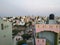 Beautiful view downtown and cityscape of Bengaluru City with Top of the Building Watertank fixed for water storage for domestic pu