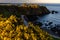 Beautiful view of the Dunnottar Castle on the northeast coast of Scotland