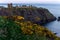 Beautiful view of the Dunnottar Castle on the northeast coast of Scotland