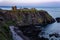 Beautiful view of the Dunnottar Castle on the northeast coast of Scotland