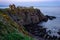 Beautiful view of the Dunnottar Castle on the northeast coast of Scotland