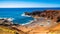 Beautiful view on El Golfo Beach in Lanzarote Island, Spain