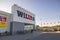 Beautiful view of exterior of Willy:s buildings. Trade chain concept.