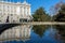 Beautiful view of the facade of the Royal Palace of Madrid, Spain