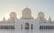 Beautiful view of the famous historic Grand Mosque in Abu Dhabi