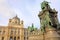 Beautiful view of famous Naturhistorisches Museum Natural History Museum in Marie-Theresien Platz square and sculpture in Vienna