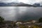 Beautiful view of a fjord with mountains in the background in Narvik, Norway