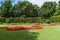 Beautiful view of flowers and trees in Terra Nostra Park, Furnas, Sao Miguel, Azores, Portugal