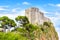 Beautiful view of the Fortress of St. Lawrence and the gulf of the historic city of Dubrovnik, Croatia