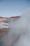 Beautiful view geysers of Bolivia South America Salt Flat Uyuni
