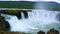 Beautiful view of Godafoss waterfalls and the river Skjalfandafljot