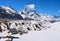 Beautiful view of the Gokyo village and Gokyo Lake