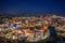 Beautiful view Goreme, Cappadocia, Turkey at night. Famous center of balloon fligths