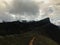 Beautiful view and green grass on top of the mon jong mountain at Chaing mai