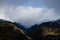 Beautiful view of hills with clouds in the background in Hardanger, Norway