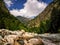 Beautiful view of Himalayan mountains, Kasol, Parvati valley, Himachal Pradesh, India