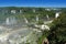 Beautiful view of Iguazu waterfalls on the border of Brazil and Argentina.