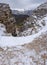 Beautiful view on the Italian Dolomite from Sass Pordoi Terrazza Delle Dolomiti