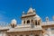 Beautiful view of Jaswant Thada cenotaph, Jodhpur, Rajasthan, India. Built out of intricately carved sheets of Makrana marble,