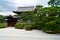 Beautiful view of Kennin-Ji Temple among trees in Hojo, Kyoto, Japan