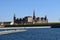 Beautiful view Kronborg medieval castle architecture Denmark Europe