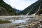 Beautiful View of Kunhar River in Naran Kaghan Valley, Pakistan