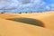 Beautiful view of the lagoons in Parnaiba delta in Brazil