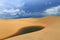 Beautiful view of the lagoons in Parnaiba delta in Brazil