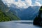 beautiful view of lake Koenigssee, Berchtesgaden national park