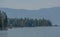 The Beautiful view of Lake Pend Oreille in the northern Rocky Mountains of Bonner County, Idaho