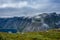 Beautiful view of the lake in Trolltunga hiking trail,  Norway